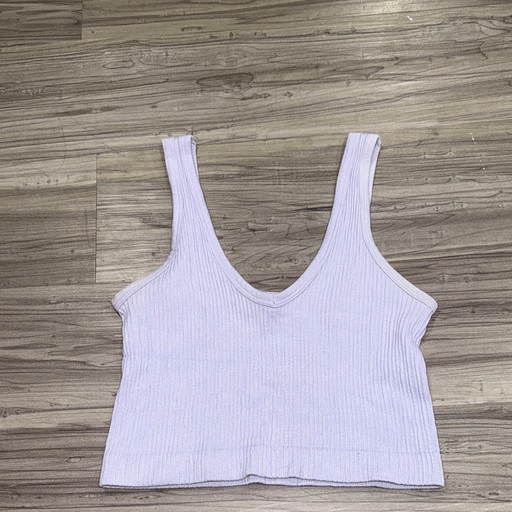 Out from under Lavender Ribbed Knit Tank Top
